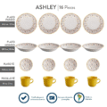 VAJILLA CORONA ASHLEY 4PT - 16 PZS REDONDA PN - Image 3