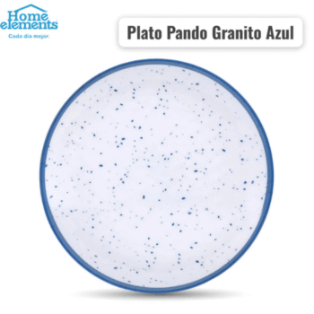 PLATO HOME ELEMENTS PANDO 27CM MELAMINA GRANITO AZULADO