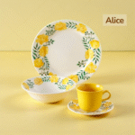 VAJILLA CORONA ALICE 4PT - 16 PZS REDONDA